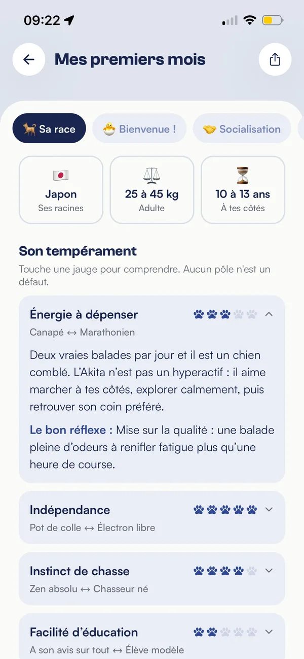 Flair&nbsp;: fiche race